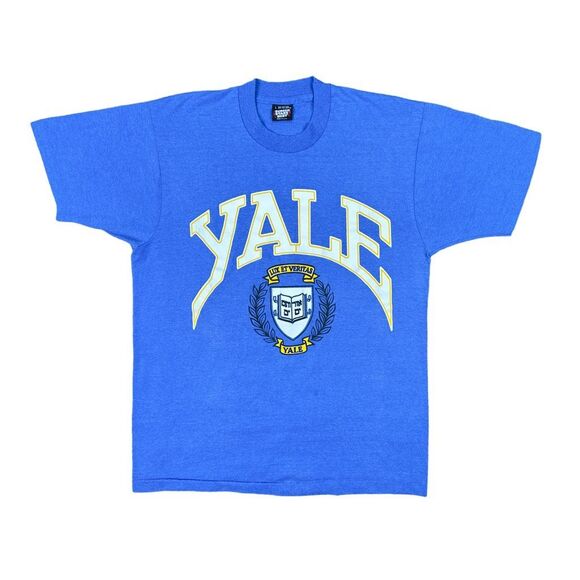 Vintage Screen Stars Yale University Crew Neck Tee - Size Large - Picture 1 of 5